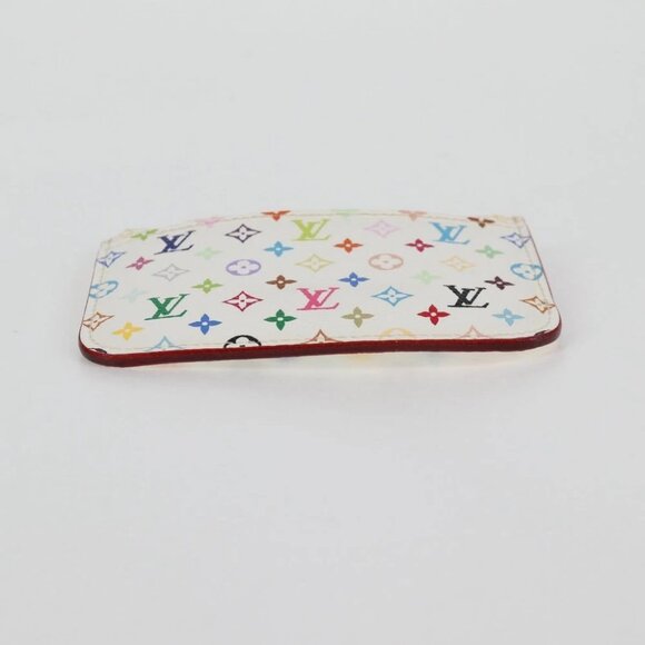 LOUIS VUITTON Monogram Multicolor Pochette Cles NM White M93734 LV Auth 127792V - Picture 6 of 16